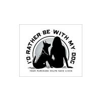 I'd Rather Be With My Dog Logo